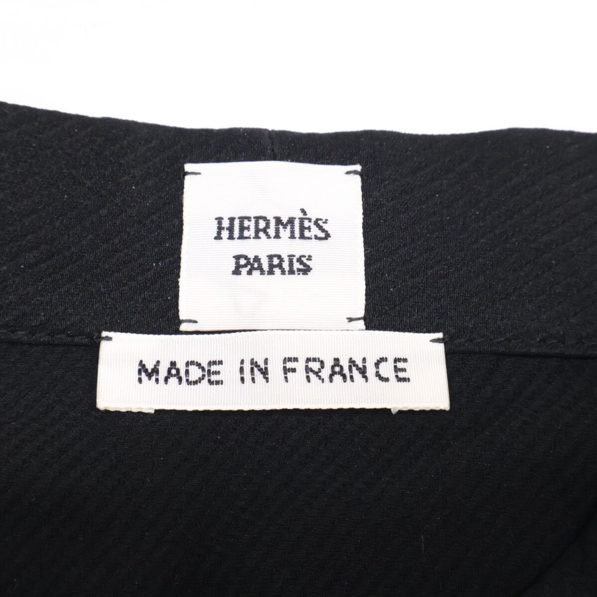 Hermes Silk Cles Clou de Selle Long Sleeve Shirt 34 — view 3