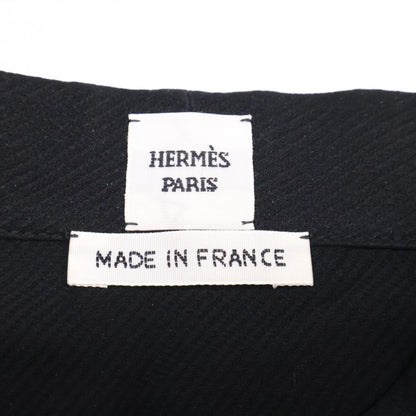 Hermes Silk Cles Clou de Selle Long Sleeve Shirt 34 — view 3