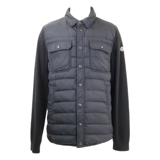Moncler Magilione Toricot Cardigan Knit Down Contrast Shirt Jacket XXL