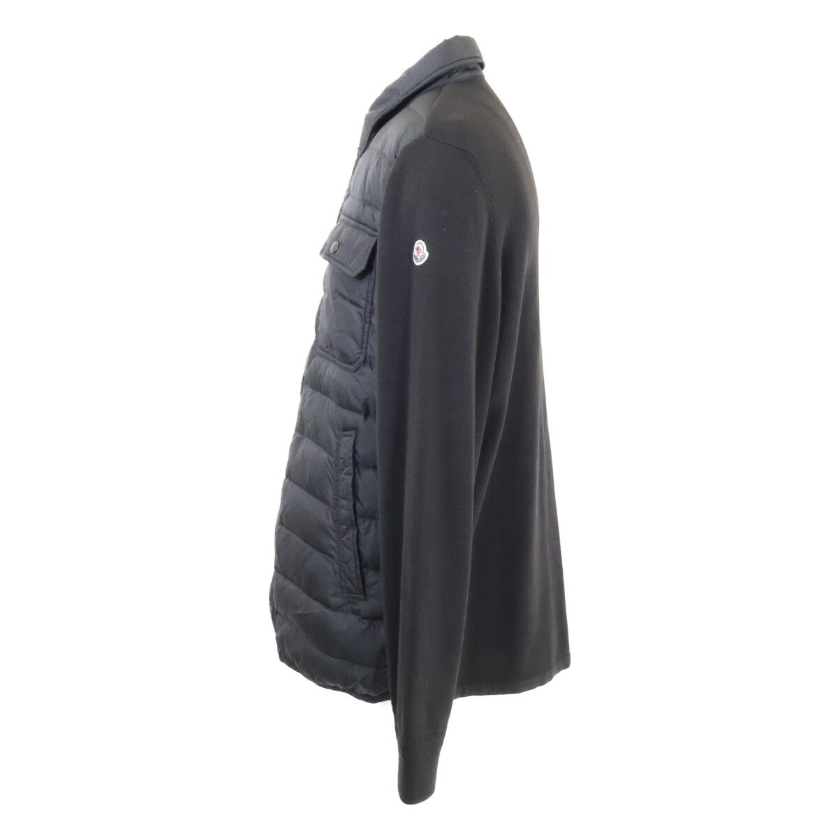 Moncler Magilione Toricot Cardigan Knit Down Contrast Shirt Jacket XXL — view 3