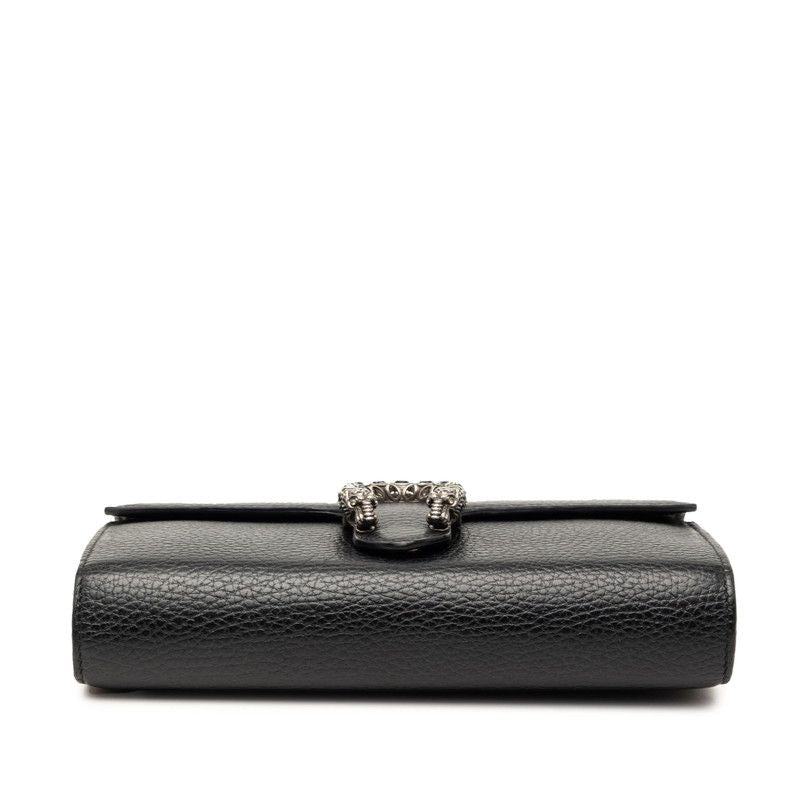 Gucci Dionysus Chain Wallet Shoulder Bag Black Leather — view 3