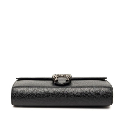 Gucci Dionysus Chain Wallet Shoulder Bag Black Leather — view 3