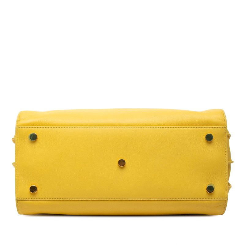 Saint Laurent Sac de Jour Mini 2-Way Shoulder Bag Yellow Leather — view 3