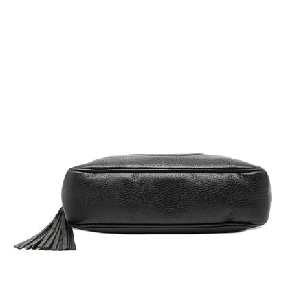 Gucci Soho Tassel Chain Shoulder Bag Black Leather — view 3