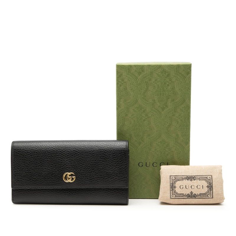 Gucci GG Marmont Wallet Black Leather — view 7