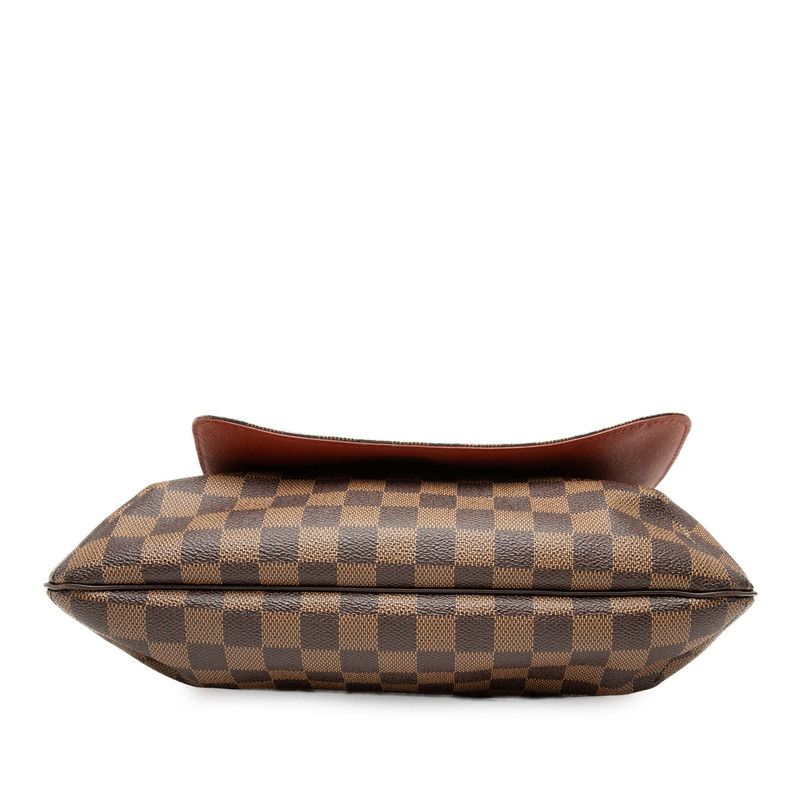 Louis Vuitton Damier Musette Crossbody Shoulder Bag Brown Leather — view 3