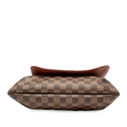 Louis Vuitton Damier Musette Crossbody Shoulder Bag Brown Leather — view 3