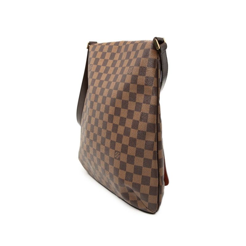 Louis Vuitton Damier Musette Crossbody Shoulder Bag Brown Leather — view 2