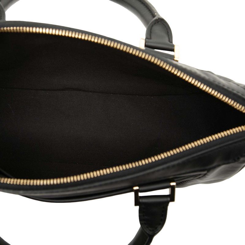 Louis Vuitton Epi Danura PM 2-Way Shoulder Bag Noir Black Leather — view 4