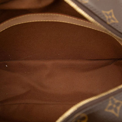 Louis Vuitton Monogram Naviglio Crossbody Shoulder Bag Brown Leather — view 4