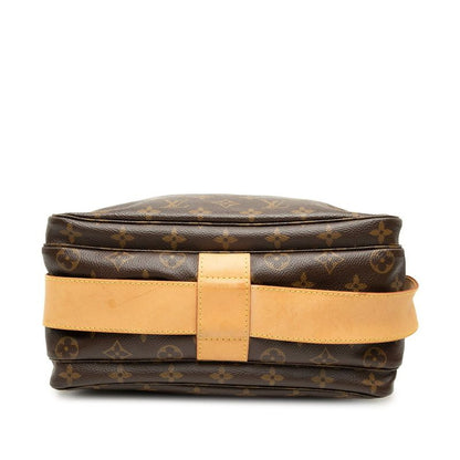 Louis Vuitton Monogram Naviglio Crossbody Shoulder Bag Brown Leather — view 3