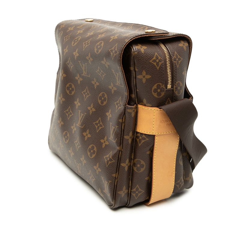 Louis Vuitton Monogram Naviglio Crossbody Shoulder Bag Brown Leather — view 2