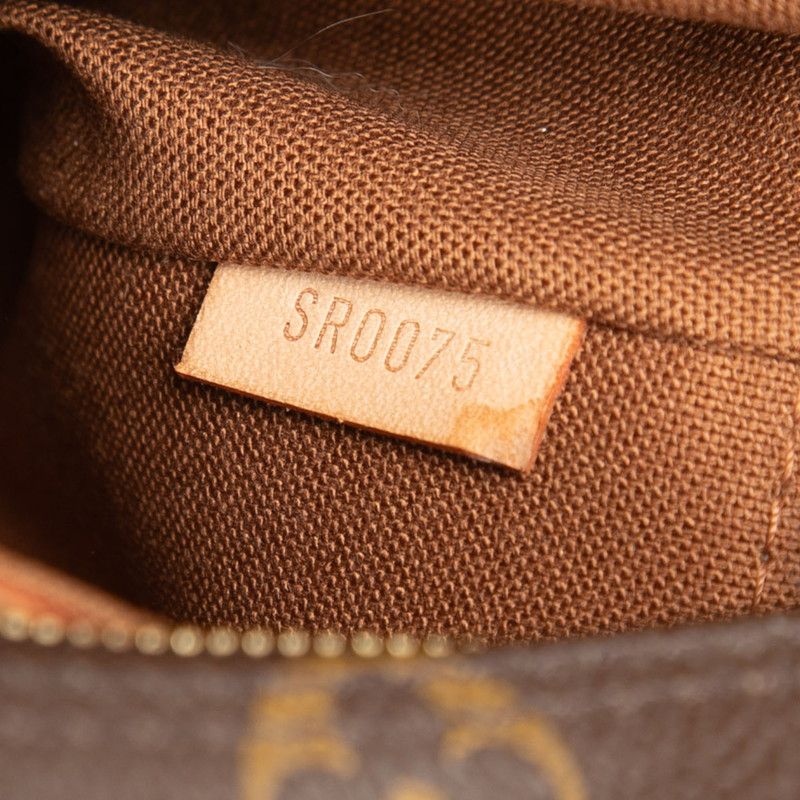 Louis Vuitton Monogram Naviglio Crossbody Shoulder Bag Brown Leather — view 6