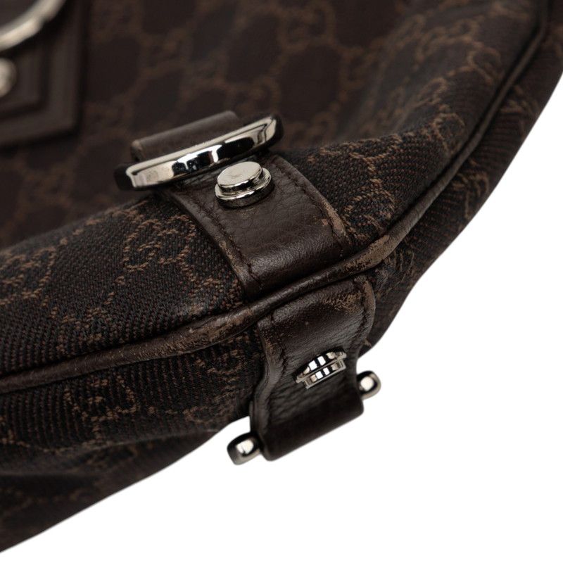 Gucci GG Canvas Abbey Crossbody Shoulder Bag Brown — view 4
