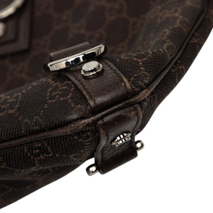Gucci GG Canvas Abbey Crossbody Shoulder Bag Brown — view 4