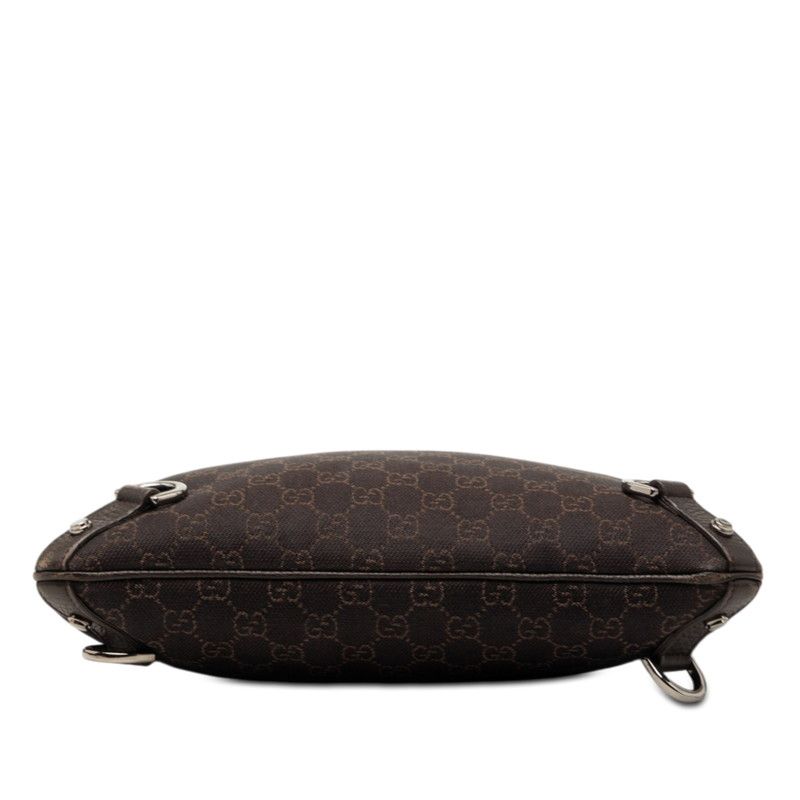 Gucci GG Canvas Abbey Crossbody Shoulder Bag Brown — view 3
