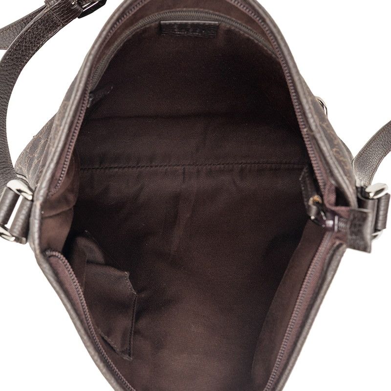 Gucci GG Canvas Abbey Crossbody Shoulder Bag Brown — view 6