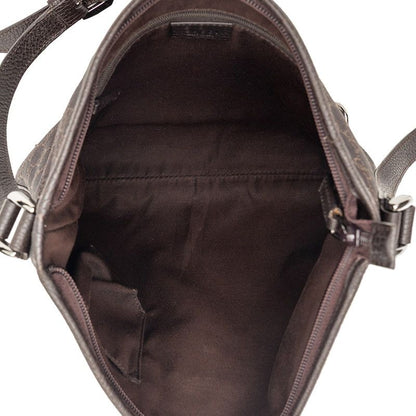 Gucci GG Canvas Abbey Crossbody Shoulder Bag Brown — view 6