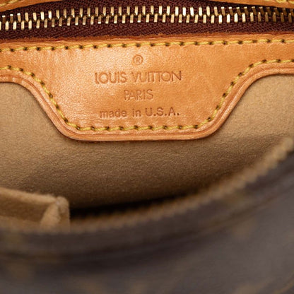 Louis Vuitton Monogram Looping Shoulder Bag Brown Leather — view 6