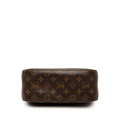 Louis Vuitton Monogram Looping Shoulder Bag Brown Leather — view 3