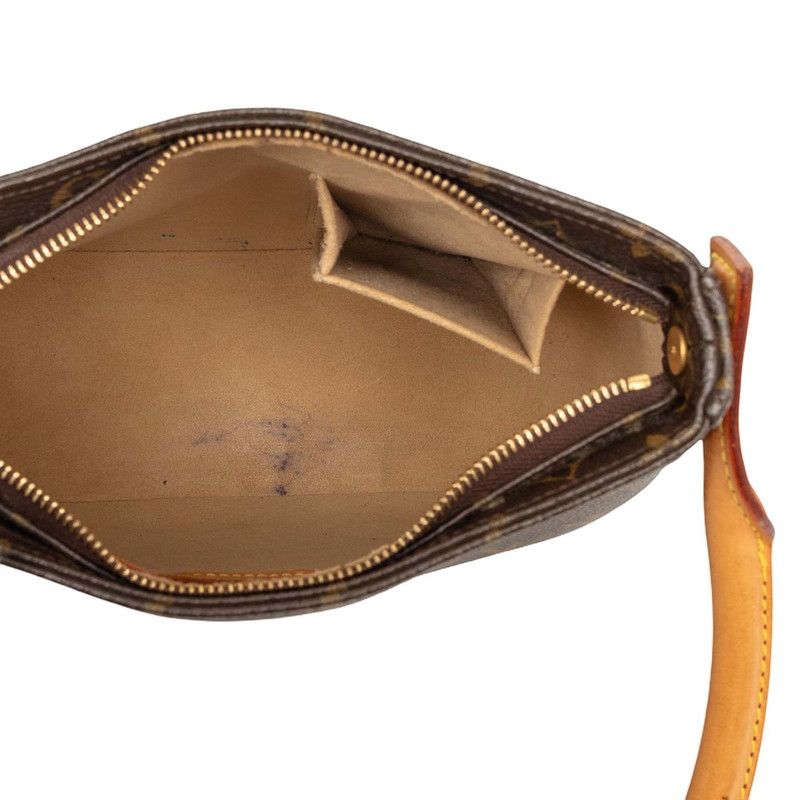 Louis Vuitton Monogram Looping Shoulder Bag Brown Leather — view 5