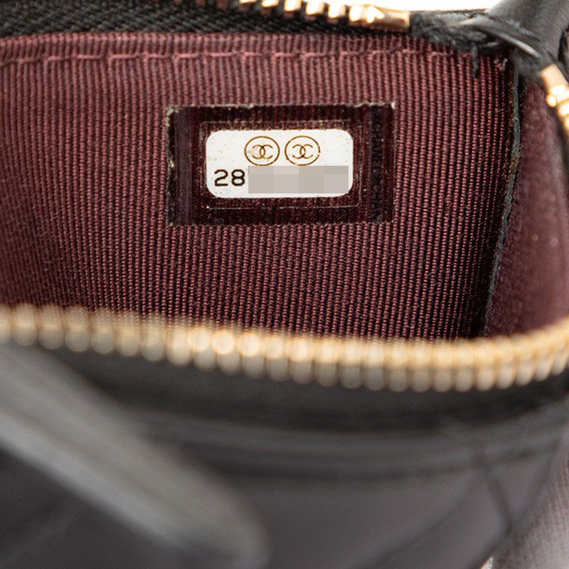 Chanel Quilted Coin Purse Black Lambskin — view 6