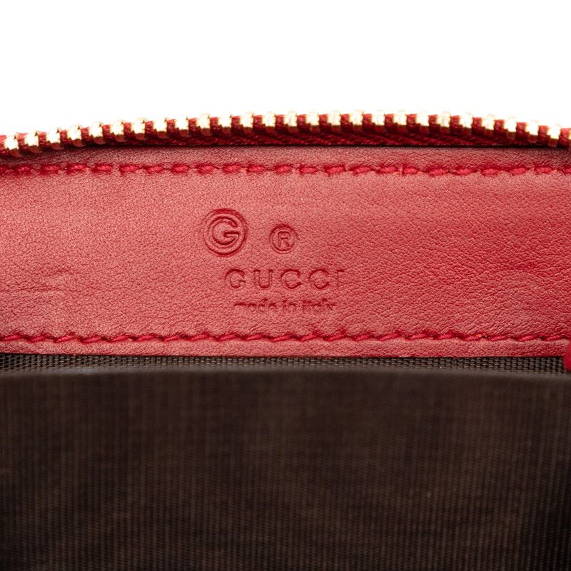Gucci Micro Guccissima Coin Case Red Leather — view 6