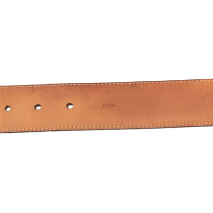 Louis Vuitton Monogram Ceinture LV Initial Belt 100 40 Brown Gold Leather — view 8