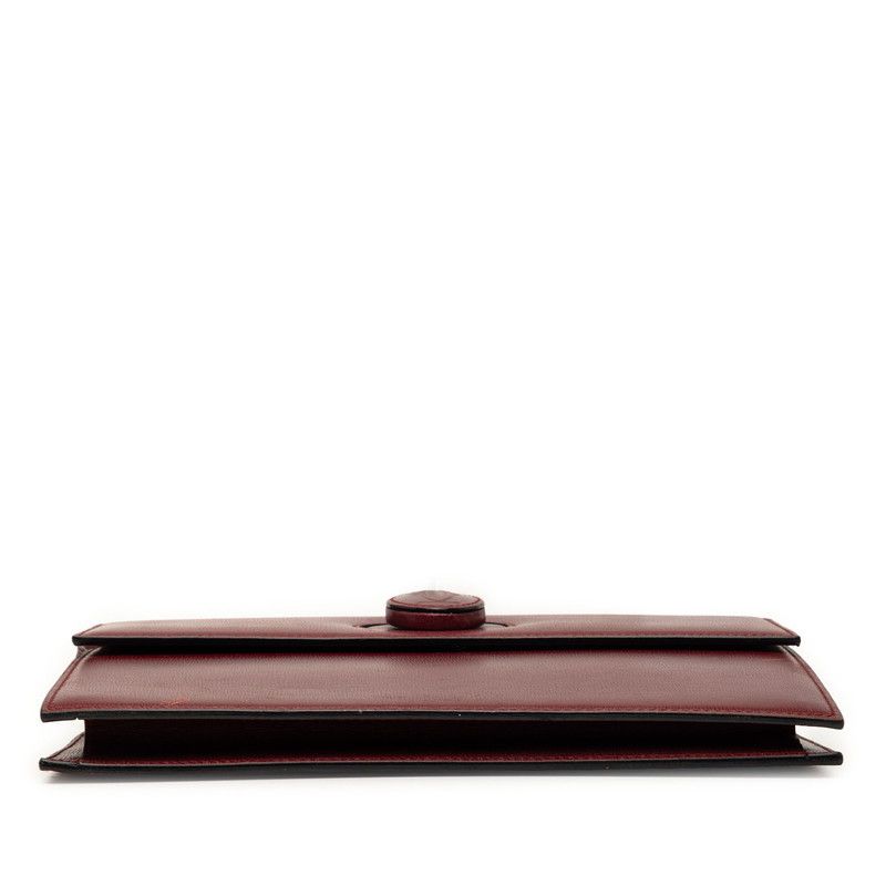 Cartier Crossbody Shoulder Bag Wine Red Bordeaux Leather — view 3