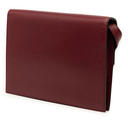 Cartier Crossbody Shoulder Bag Wine Red Bordeaux Leather — view 2