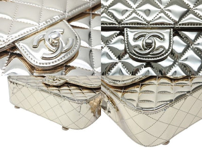 Chanel Quilted Patent Leather Chain Backpack Gold Random Plate — view 6