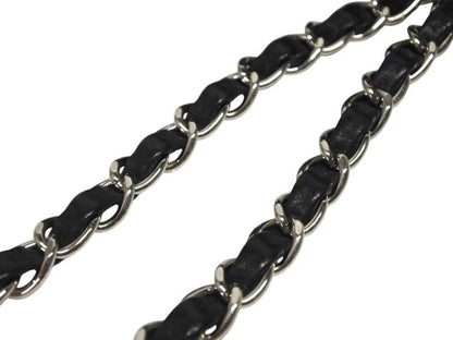 Chanel Quilted 23 S Flap Chain Shoulder Bag CC Logo Sequins Silver — view 4