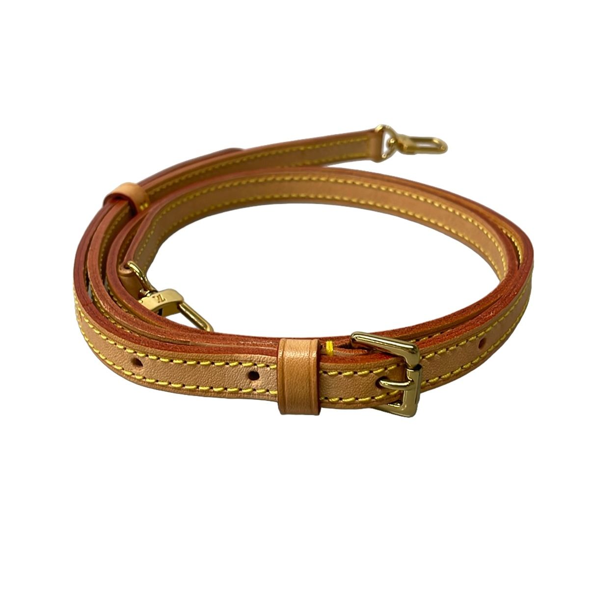 Louis Vuitton Shoulder Strap Leather for Products Using Leather) Natural — view 2