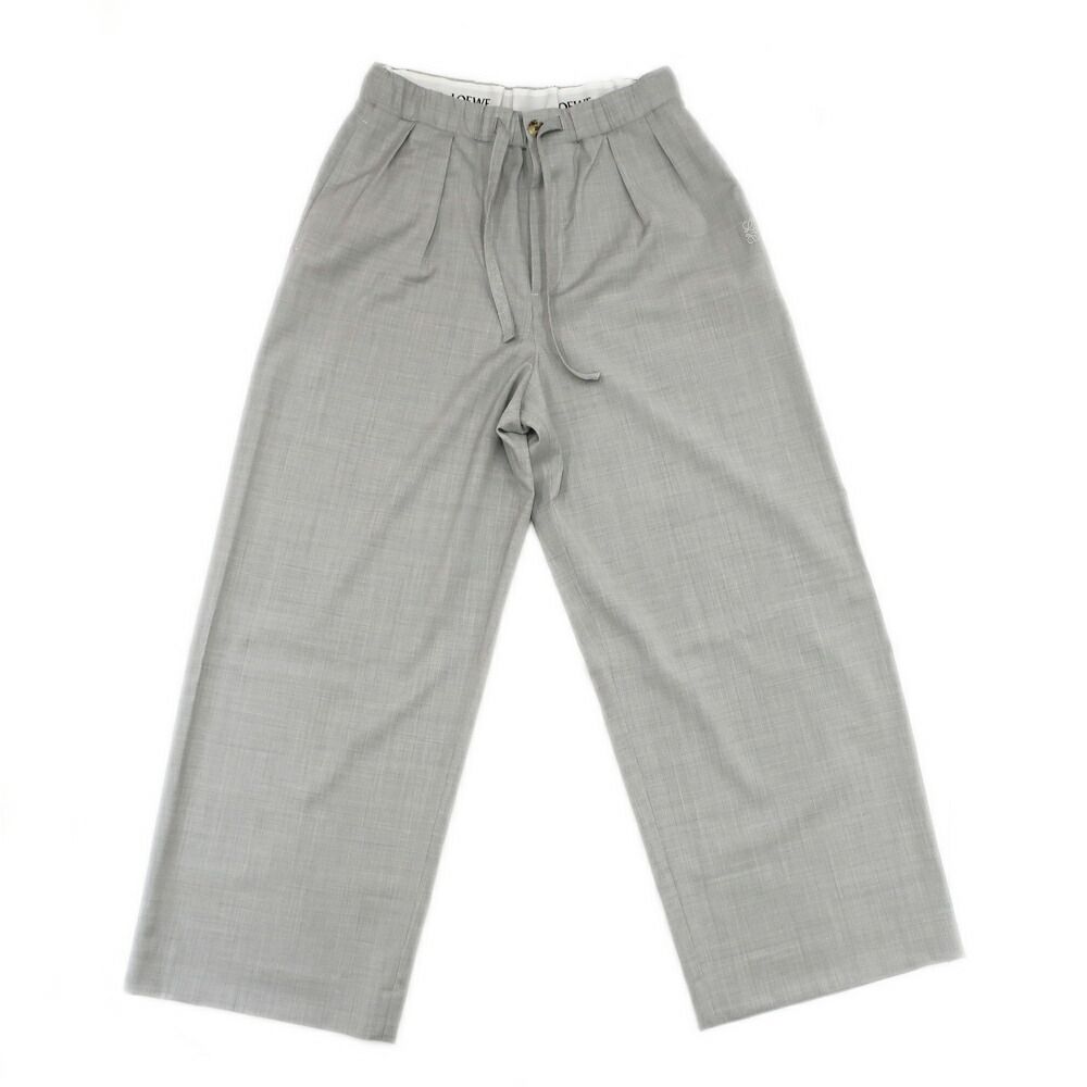 Loewe Ten Set Top and Bottom Set Shirt Pants Height: 37 S Gray Wool Short Sleeve — view 2