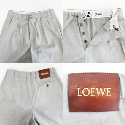 Loewe Ten Set Top and Bottom Set Shirt Pants Height: 37 S Gray Wool Short Sleeve — view 7