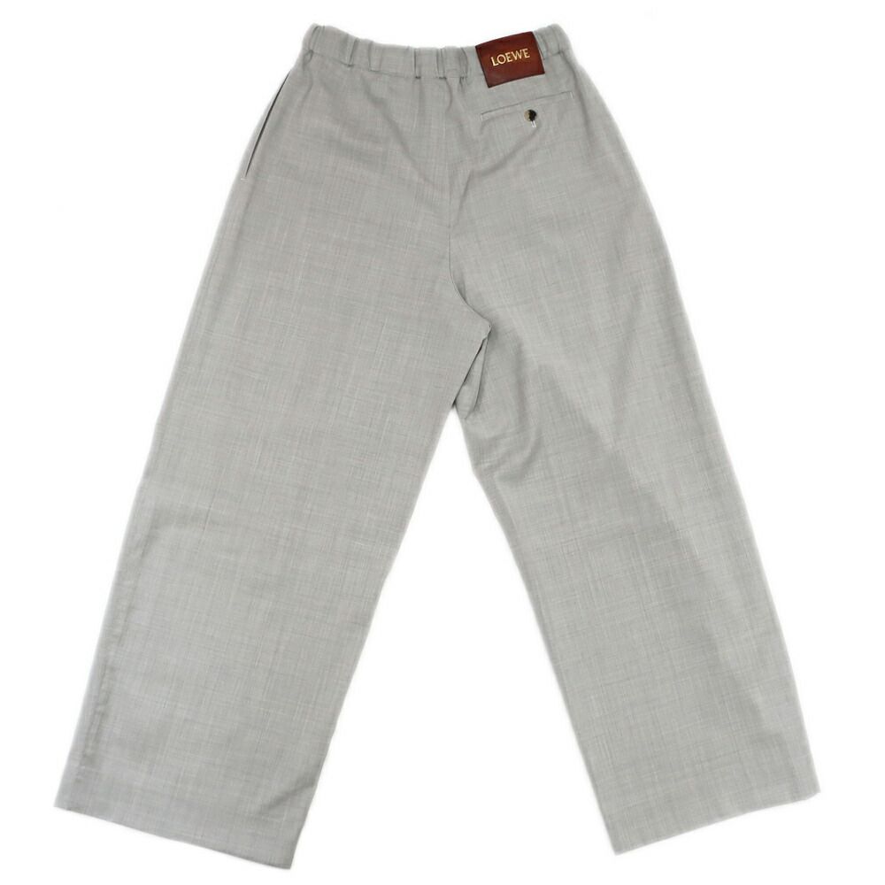 Loewe Ten Set Top and Bottom Set Shirt Pants Height: 37 S Gray Wool Short Sleeve — view 4