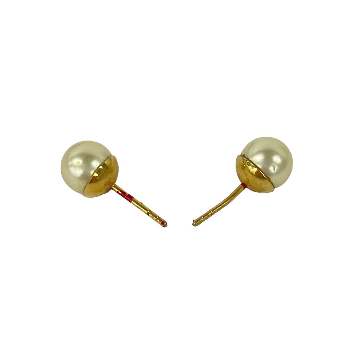 Dior Earrings Tribal Ivory Gold Clear — view 3