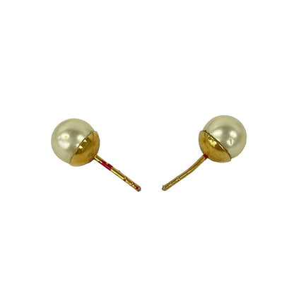 Dior Earrings Tribal Ivory Gold Clear — view 3