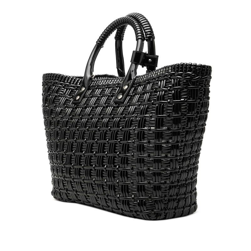 Balenciaga Bistro S Tote Shoulder Bag 2-Way Black Enamel — view 2