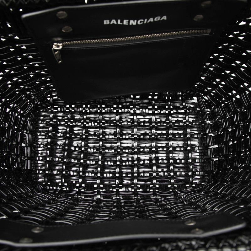 Balenciaga Bistro S Tote Shoulder Bag 2-Way Black Enamel — view 4