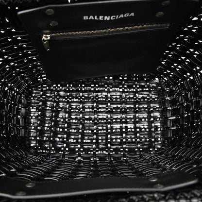 Balenciaga Bistro S Tote Shoulder Bag 2-Way Black Enamel — view 4