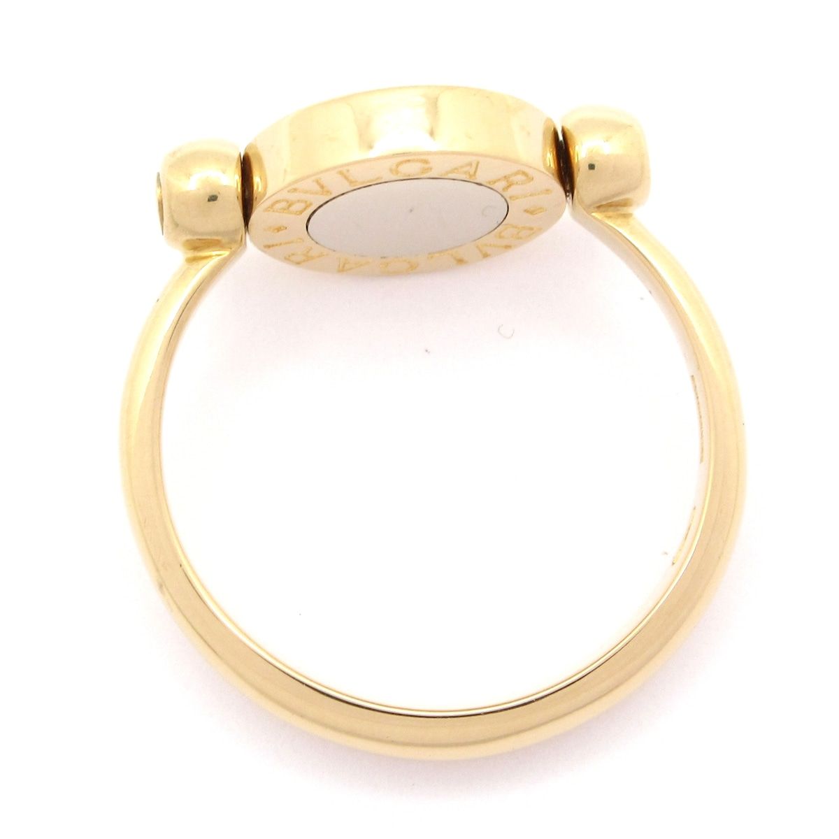 Bvlgari Ring Flip 18k Yellow Gold 18k White Diamond — view 4