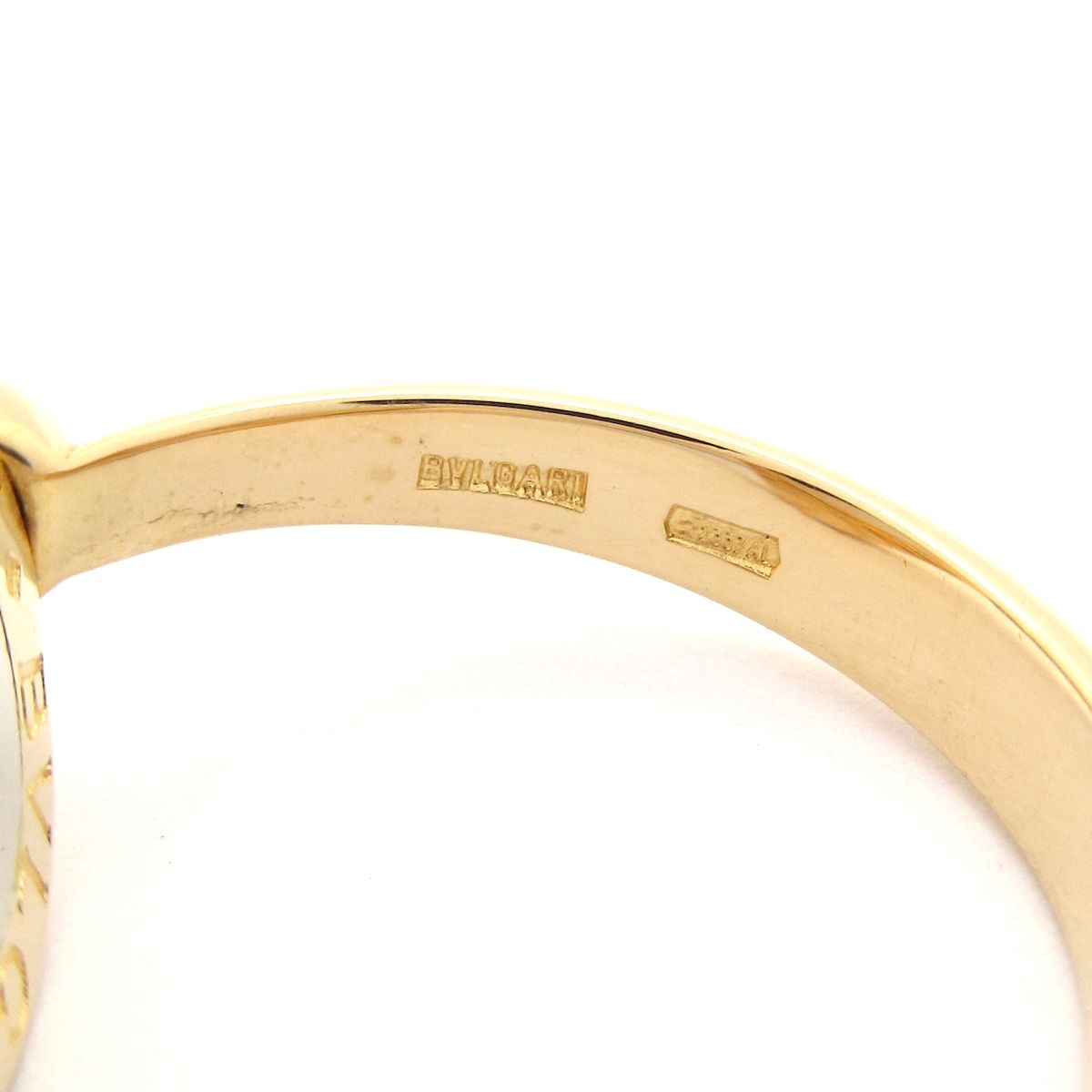 Bvlgari Ring Flip 18k Yellow Gold 18k White Diamond — view 5
