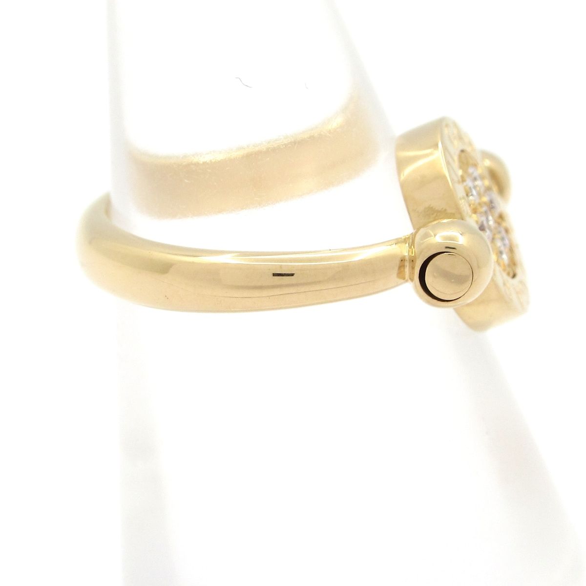 Bvlgari Ring Flip 18k Yellow Gold 18k White Diamond — view 2