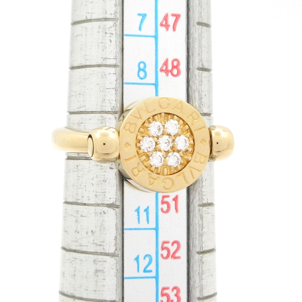 Bvlgari Ring Flip 18k Yellow Gold 18k White Diamond — view 8