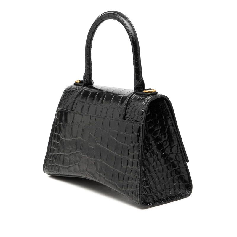 Balenciaga Hourglass Small Croco Shoulder — view 2