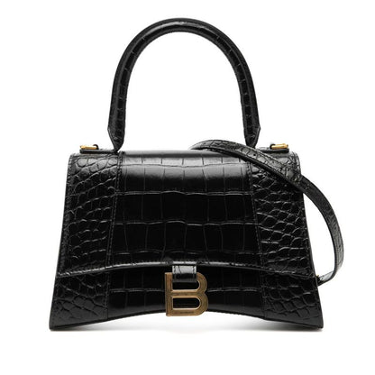 Balenciaga Hourglass Small Croco Shoulder