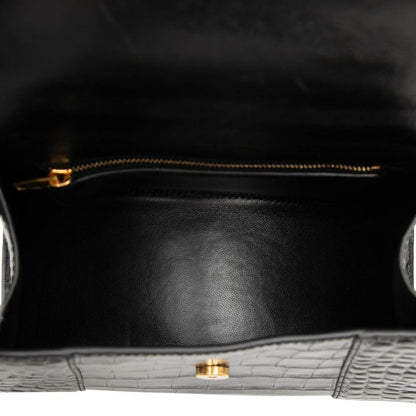 Balenciaga Hourglass Small Croco Shoulder — view 4