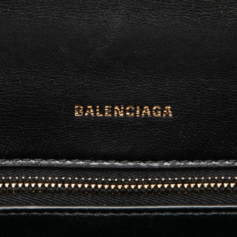 Balenciaga Hourglass Small Croco Shoulder — view 5