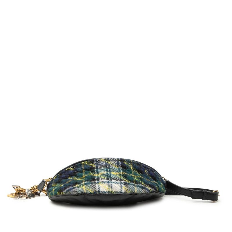 Balenciaga Check Veneer Belt Bag Multicolor Wool Leather — view 3